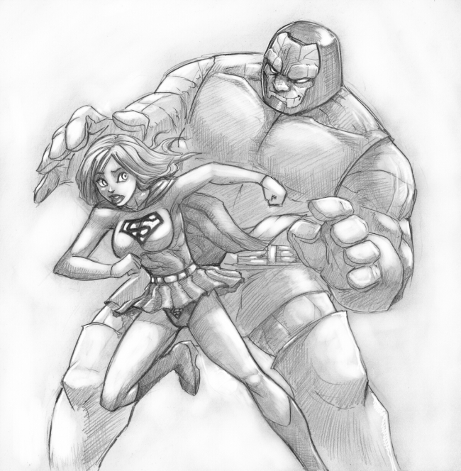 darkseid and supergirl